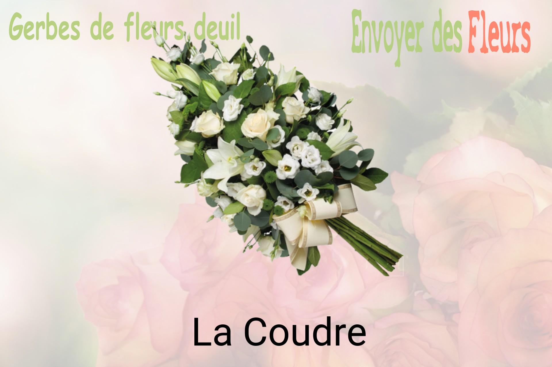 Gerbe de fleurs de deuil livrée à La Coudre